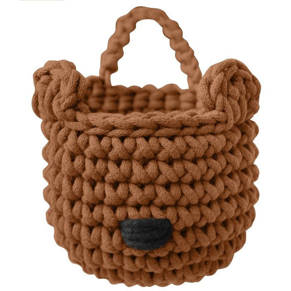 Bear basket with Handle by Zuri House