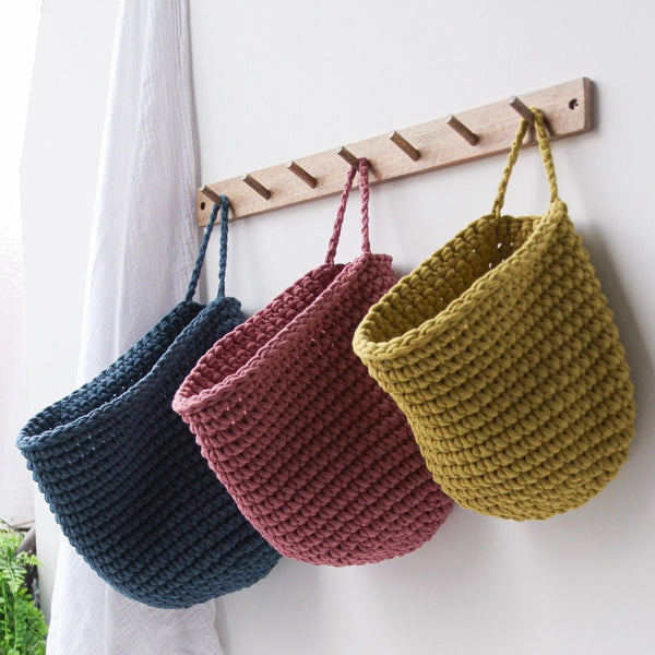 Crochet Hanging Bags  - Large by Zuri House