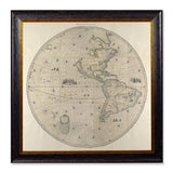 C.1660 Map of the World in Two Hemispheres Framed Print British Made C.1660 Map of the World in Two Hemispheres Framed Print by T A Interiors