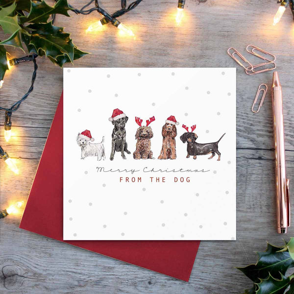 Merry Christmas From The Dog Card by Toasted Crumpet