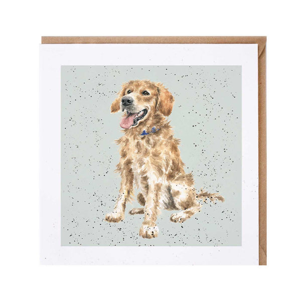 Golden Retriever Dog Card by Wrendale