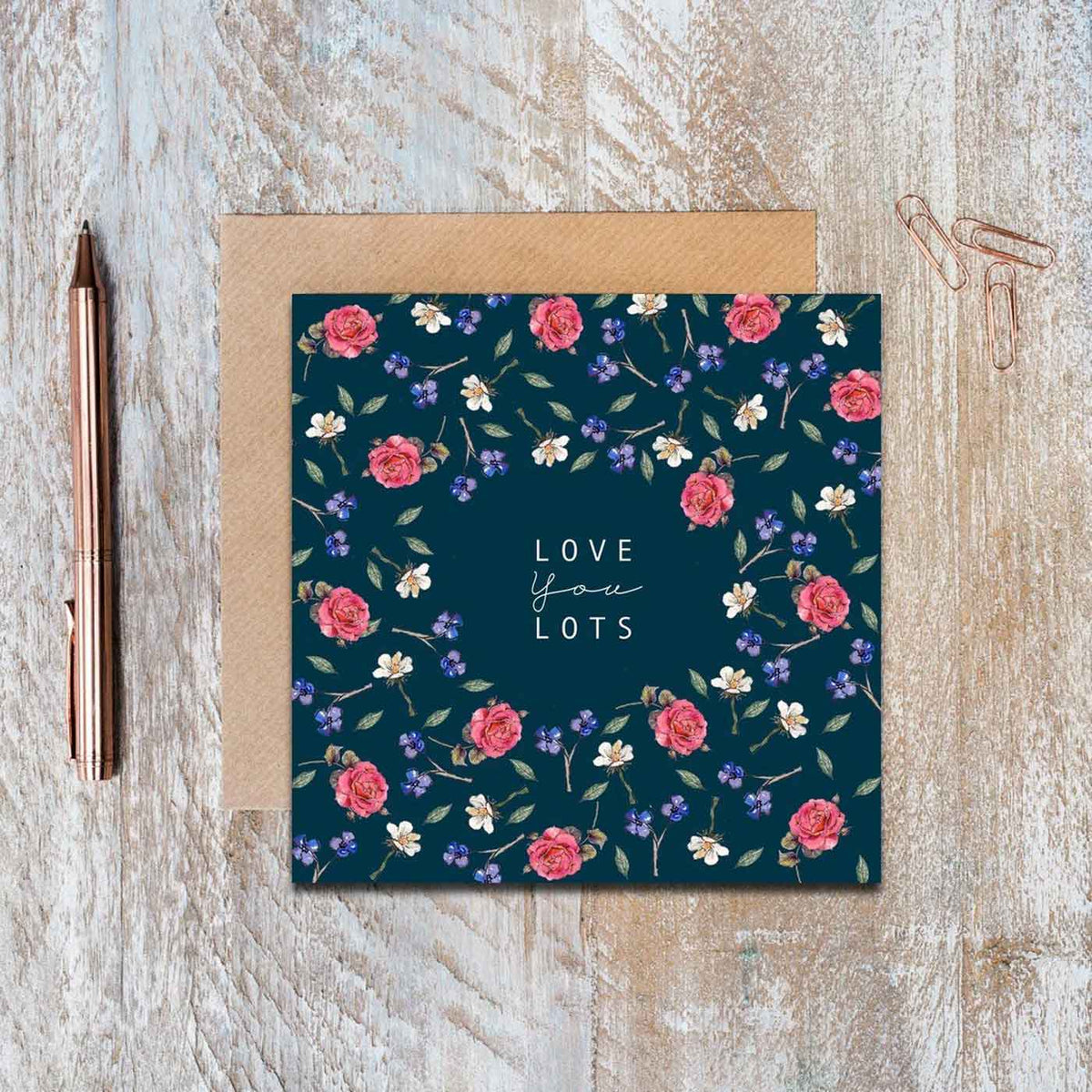 Love You Lots Card By Toasted Crumpet Great British Products