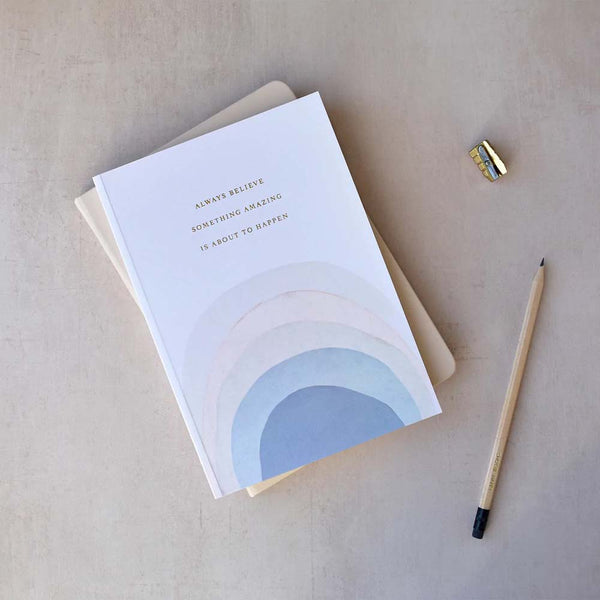 Rainbow Gold Foiled Notebook by Tres Paper Co