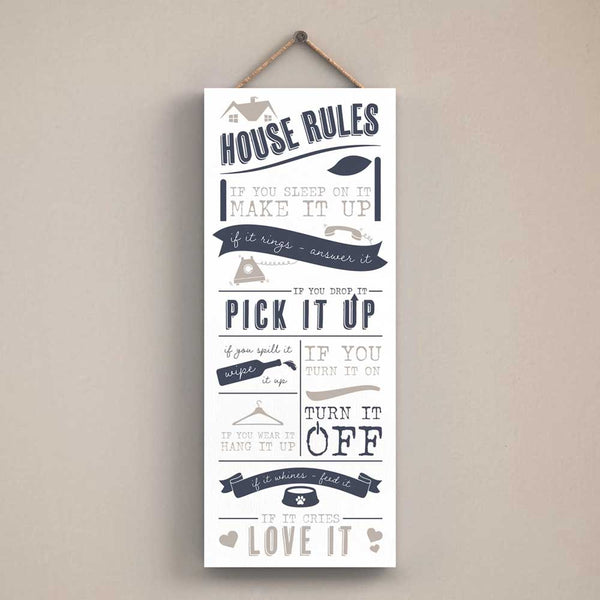 House Rules Sign by Vivid Squid
