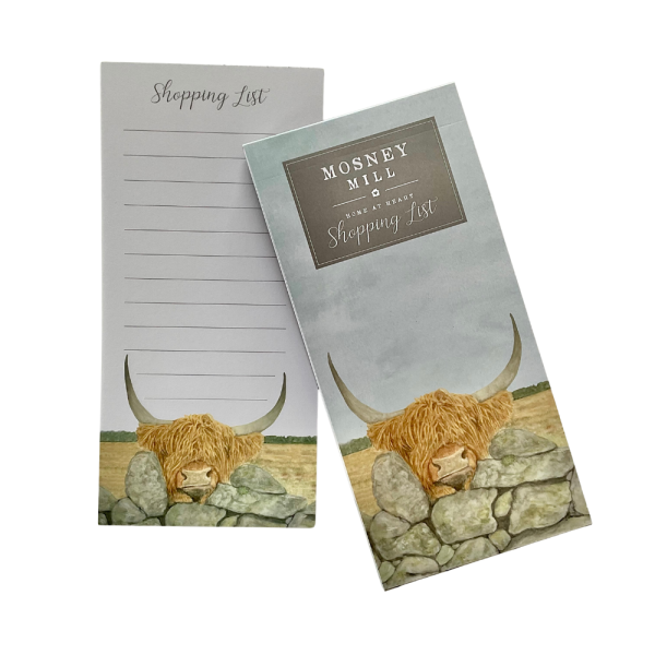 Highland Cow Shopping Pad by Mosney Mill