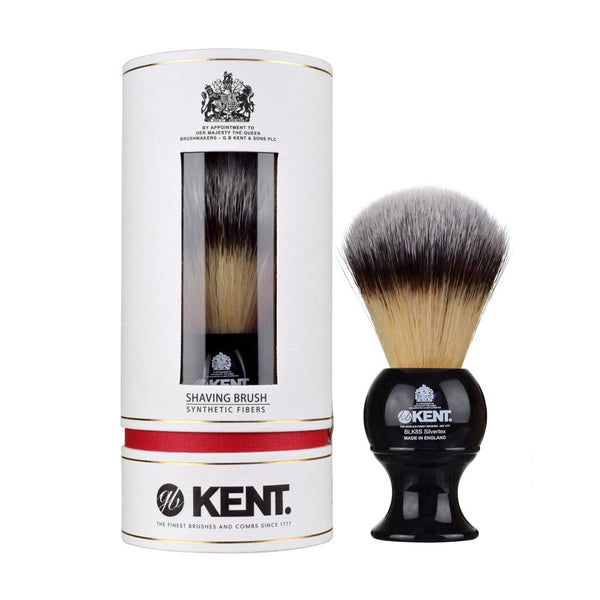 Black Synthetic Shave Brush by Kent Brushes