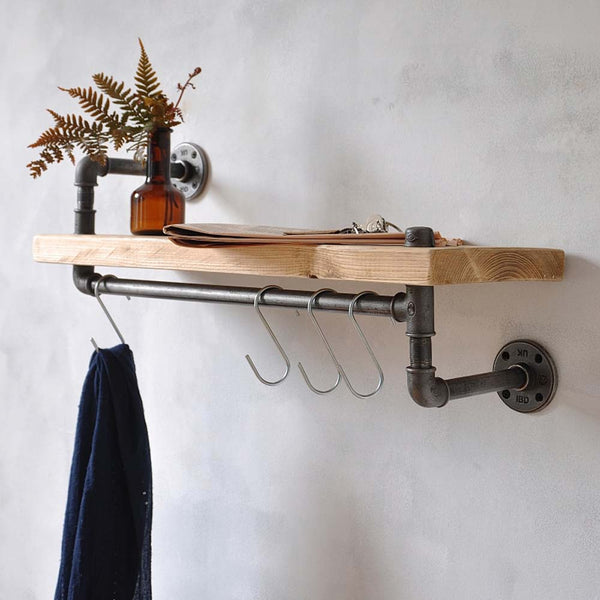 New York Industrial Pipe Wall Shelf by Industrial By Design