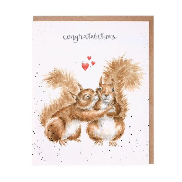 Nuts About Each Other Engagement Card by Wrendale