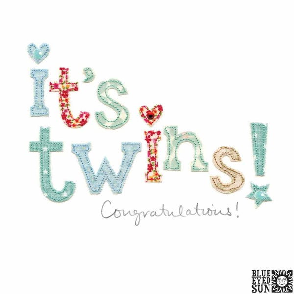 Its Twins Baby Card - Sew Delightful by Blue Eyed Sun