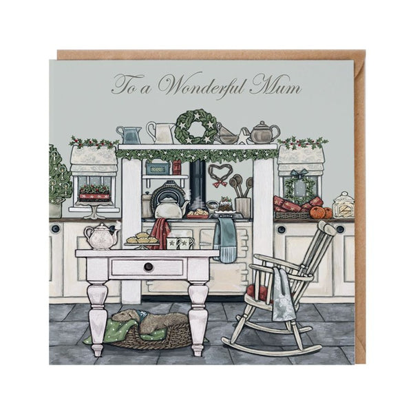 To a Wonderful Mum  - Christmas Card by Sally Swannell