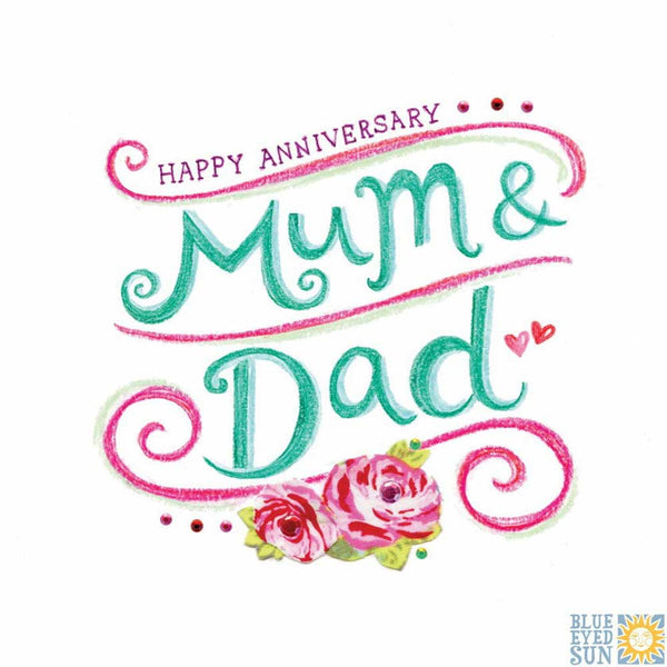 Happy Anniversary Mum & Dad Card - Tahiti by Blue Eyed Sun