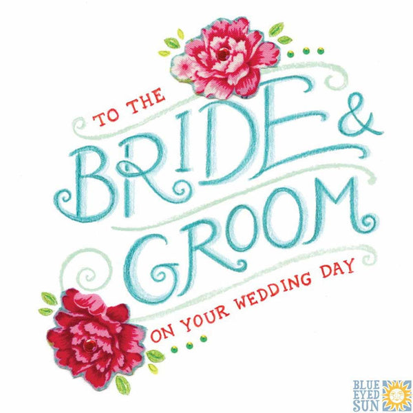 Bride & Groom Wedding Card - Tahiti by Blue Eyed Sun