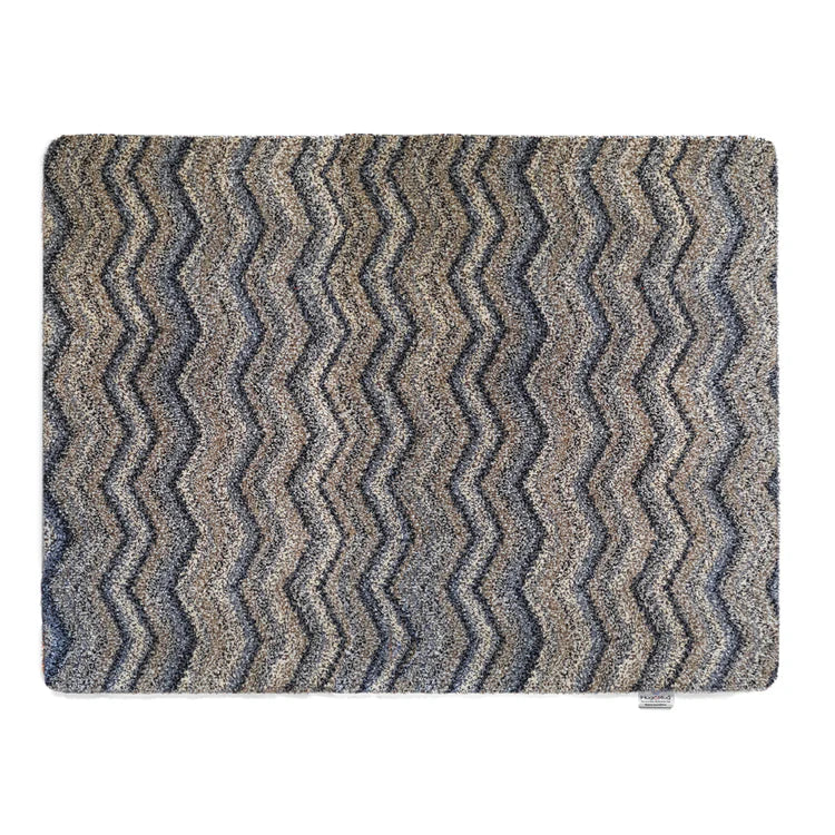 Plain - Ribbon Grey Zigzag British Made Plain - Ribbon Grey Zigzag by Hug Rug