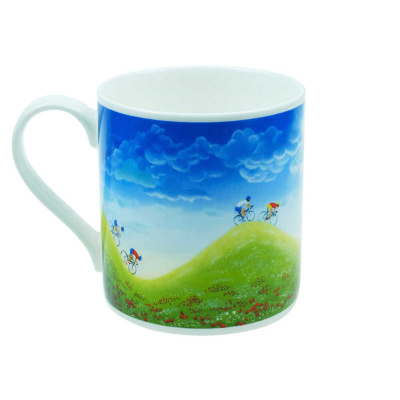 Adventure Cycling Mug British Made Adventure Cycling Mug by Lucy Pittaway