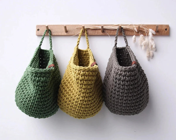 Crochet Hanging Bags  - Small by Zuri House