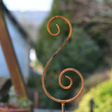 Rusty Metal Music Clef Garden Sculpture British Made Rusty Metal Music Clef Garden Sculpture by Savage Works