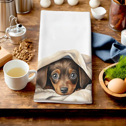 Coco - Puppy Dacshund Tea-Towel British Made Coco - Puppy Dacshund Tea-Towel by Homemade Hollydays