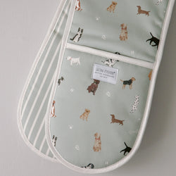 Dogs Double Oven Gloves British Made Dogs Double Oven Gloves by Laura Fisher