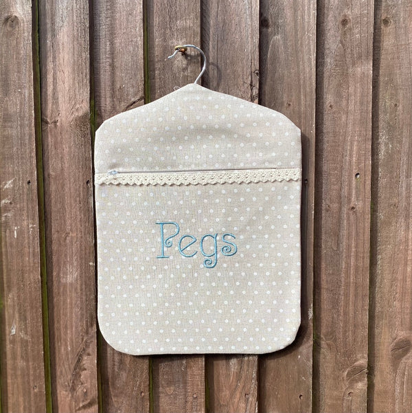 Peg Bag - Dotty by GBP Handmade