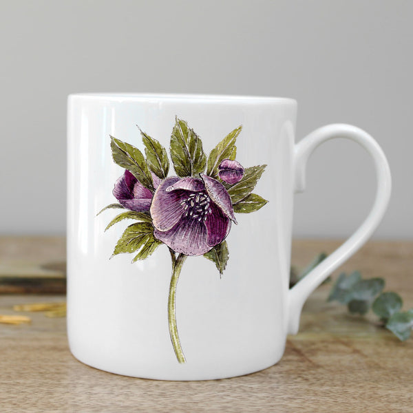 Hellebore Fine China Mug in a Box by Toasted Crumpet