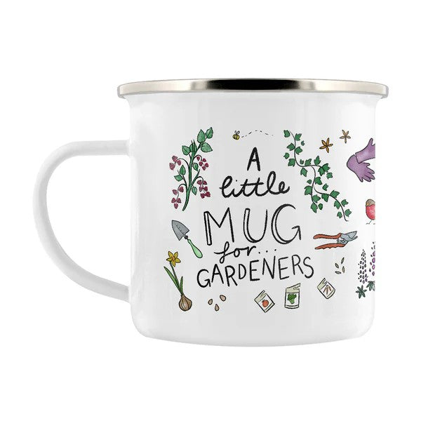 A Little Mug for Gardeners - Enamel Mug British Made A Little Mug for Gardeners - Enamel Mug by Stubbs Mugs