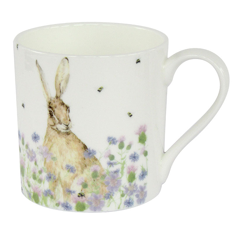 Hare & Wildflower Mug British Made Hare & Wildflower Mug by Mosney Mill