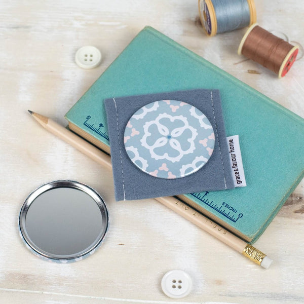 Ines Compact Mirror by Grace & Favour Home