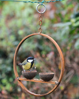 Large Hanging Bird Feeder Ring British Made Large Hanging Bird Feeder Ring by Savage Works