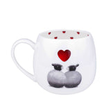 Hug a Mug - Sheep & Heart Themed British Made Hug a Mug - Sheep & Heart Themed by Lucy Pittaway