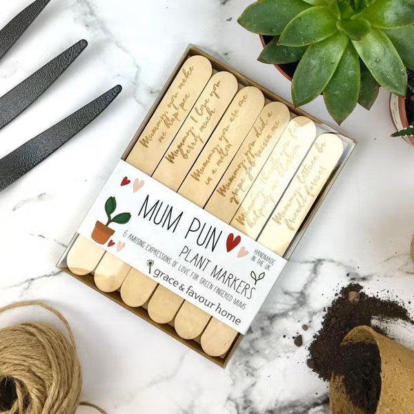 Funny Plant Marker Set for Mum's by Grace & Favour Home