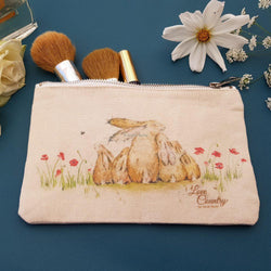 Our Family (Hare) Cosmetic Case British Made Our Family (Hare) Cosmetic Case by Love Country