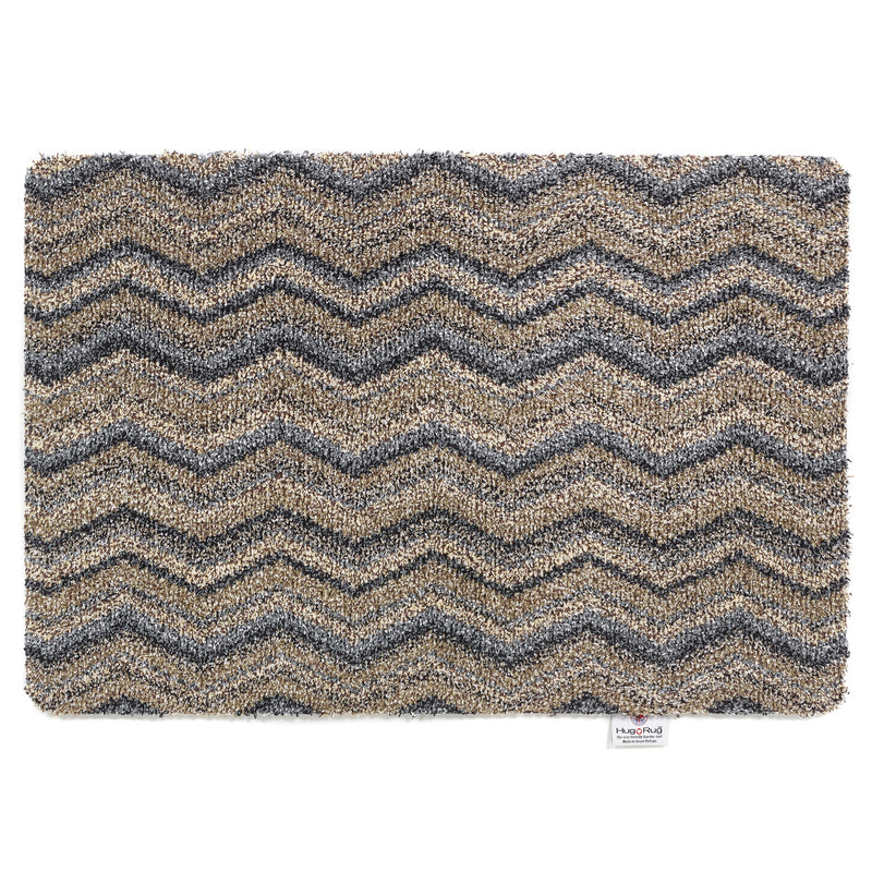 Plain - Ribbon Grey Zigzag British Made Plain - Ribbon Grey Zigzag by Hug Rug