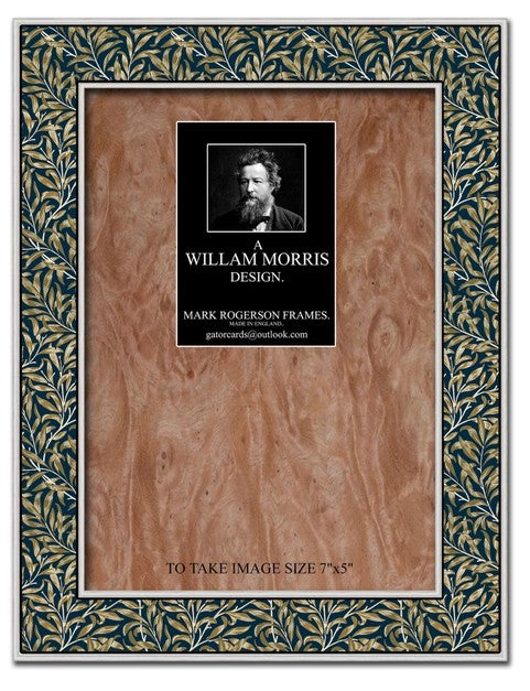 Willow Bough -Azure - Photo Frame - William Morris Design by Mark Rogerson Frames