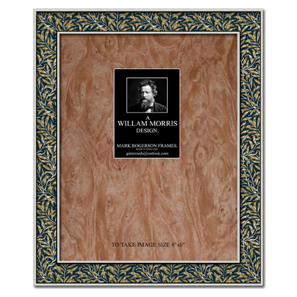 Willow Bough -Azure - Photo Frame - William Morris Design by Mark Rogerson Frames