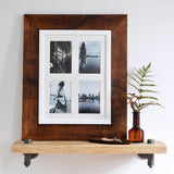 Reclaimed Wooden Four Photo Frame British Made Reclaimed Wooden Four Photo Frame by Industrial By Design