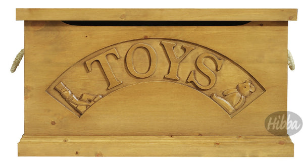 Hibba Classic Solid Pine Toy Box (As gifted to HRH Prince George) by Hibba Toys (UK) Ltd