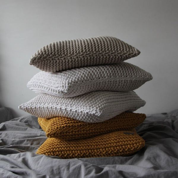 Knitted Cushion 24" - Variety of colours by Zuri House