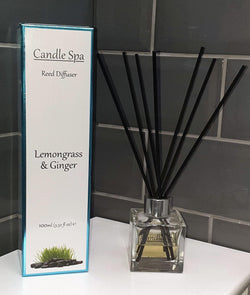 Candle Spa 100ml Reed Diffuser - Lemongrass & Ginger British Made Candle Spa 100ml Reed Diffuser - Lemongrass & Ginger by Candle Spa