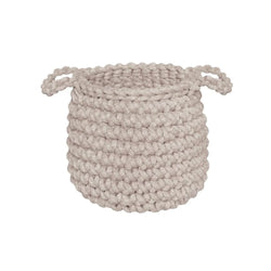 Crochet Basket - Beige British Made Crochet Basket - Beige by Zuri House