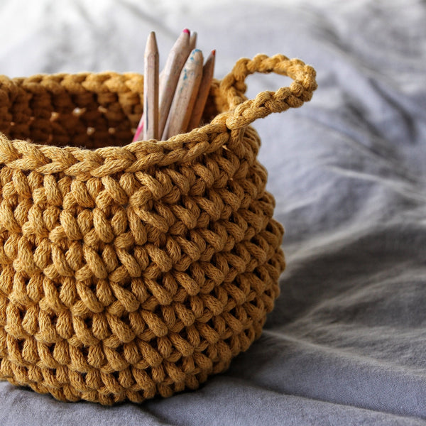 Crochet Basket - Small - Various Colours by Zuri House