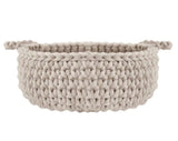 Crochet Flat Basket - Beige British Made Crochet Flat Basket - Beige by Zuri House