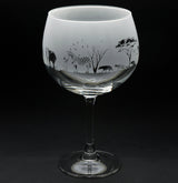 Safari | Gin Glass | Engraved British Made Safari | Gin Glass | Engraved by Glyptic Glass Art