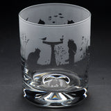 Cat | Whisky Tumbler Glass | Engraved British Made Cat | Whisky Tumbler Glass | Engraved by Glyptic Glass Art