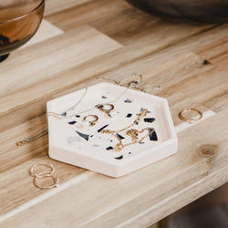 Hexagon Trivet - Recycled Shell British Made Hexagon Trivet - Recycled Shell by Badger & Birch