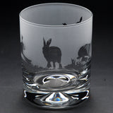 Hare | Whisky Tumbler Glass | Engraved British Made Hare | Whisky Tumbler Glass | Engraved by Glyptic Glass Art