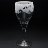 Golden Eagle | Crystal Wine Glass | Engraved British Made Golden Eagle | Crystal Wine Glass | Engraved by Glyptic Glass Art