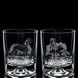 50+ Dog Breeds | Whisky Tumbler Glass | Placement British Made 50+ Dog Breeds | Whisky Tumbler Glass | Placement by Glyptic Glass Art