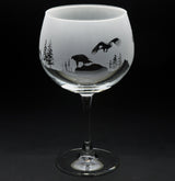 Golden Eagle | Gin Glass | Engraved British Made Golden Eagle | Gin Glass | Engraved by Glyptic Glass Art