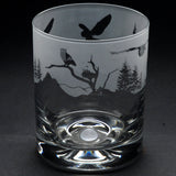 Owl | Whisky Tumbler Glass | Engraved British Made Owl | Whisky Tumbler Glass | Engraved by Glyptic Glass Art
