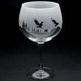 Owl | Gin Glass | Engraved British Made Owl | Gin Glass | Engraved by Glyptic Glass Art